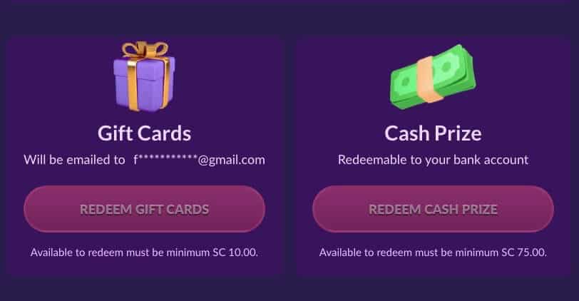 PlayFame redemptions