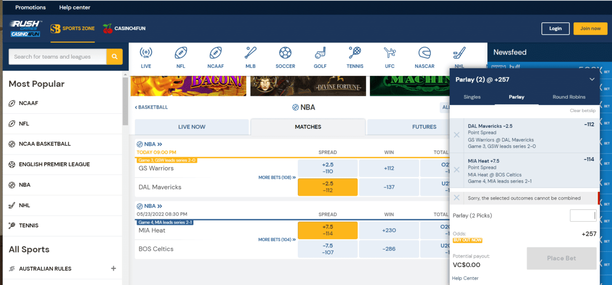 Rush Games sports betting Rush Games sports betting