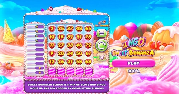Slingo Sweet Bonanza gameplay Slingo Sweet Bonanza gameplay