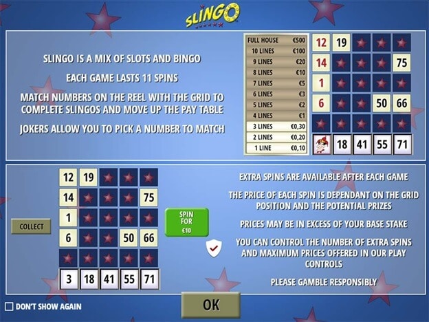 Slingo rules and gameplay Slingo rules and gameplay