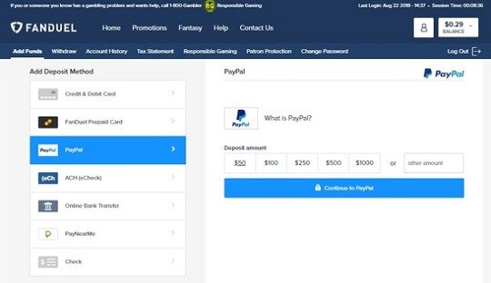 Using a prepaid card FanDuel Using a prepaid card FanDuel