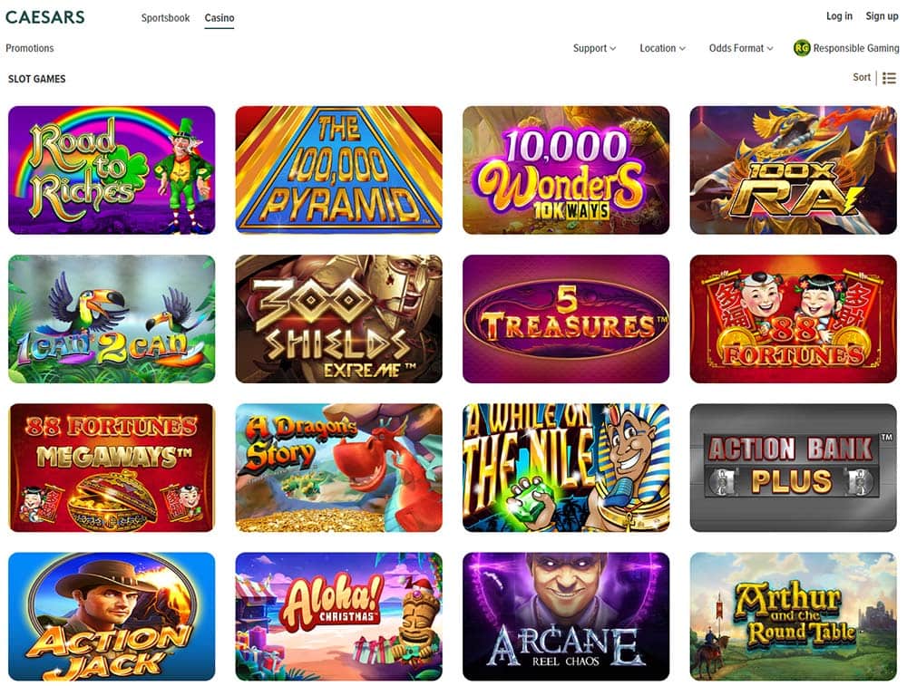 caesars online slots selection caesars online slots selection