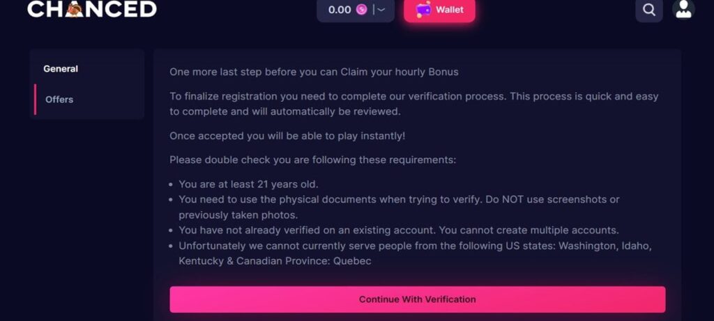 chanced casino bonus terms chanced casino bonus terms