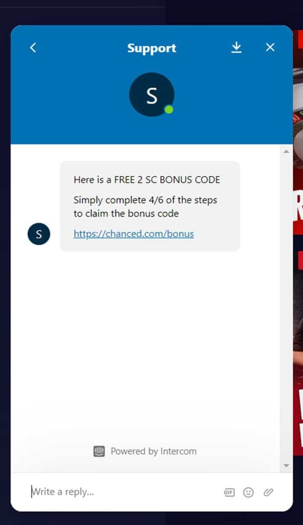 chanced casino bonus Claiming the Chanced Casino bonus