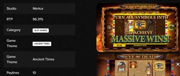 eye of dead slot informations eye-of-dead-slot-informations