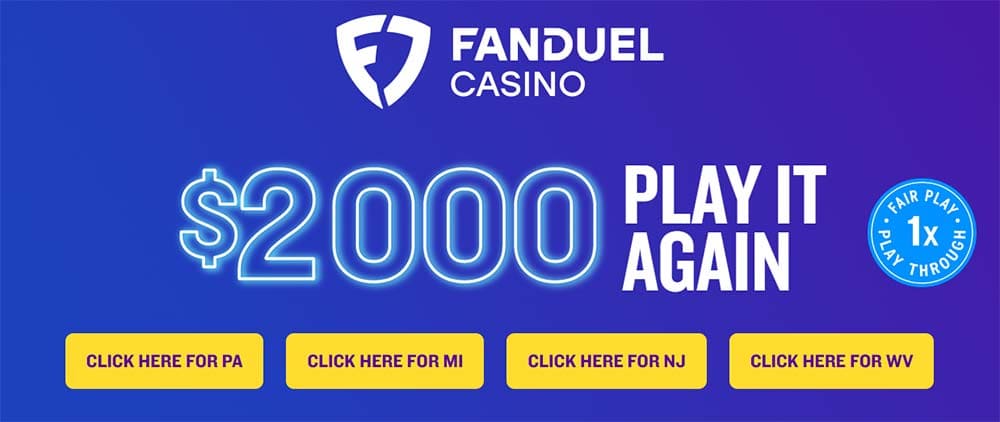 fanduel casino play it again bonus offer fanduel casino play it again bonus offer