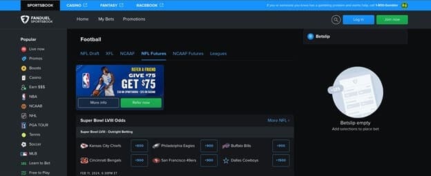fanduel sportsbook lobby 1 fanduel sportsbook lobby 1