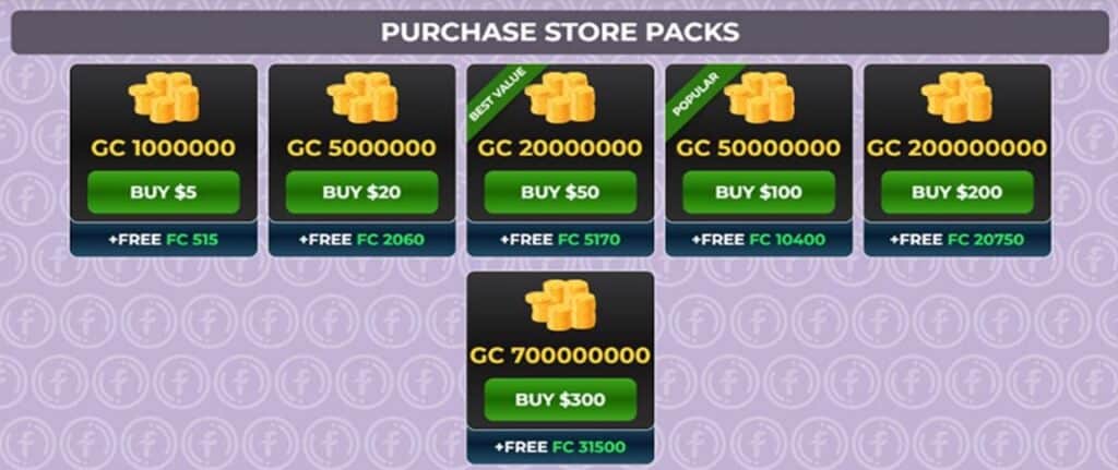fortune coins purchases fortune coins purchases