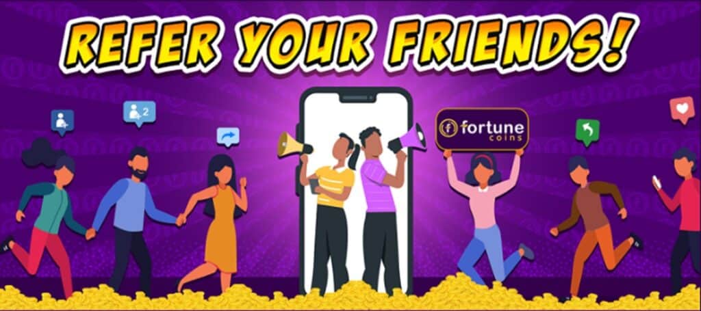 fortune coins referral bonus Fortune Coins referral banner