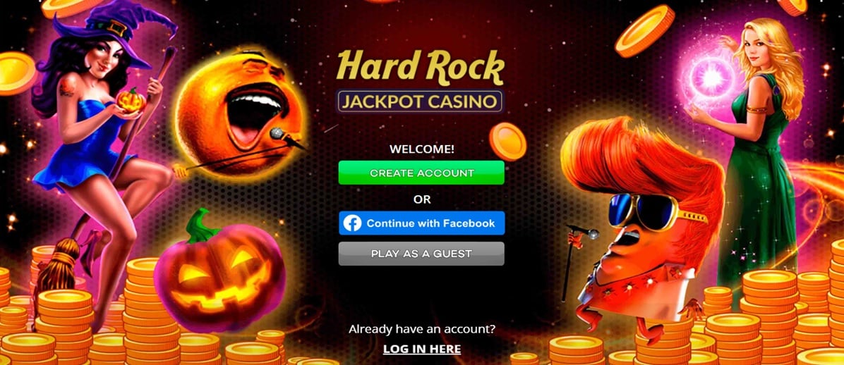 hard rock social casino homepage Hard Rock Social Casino screenshot