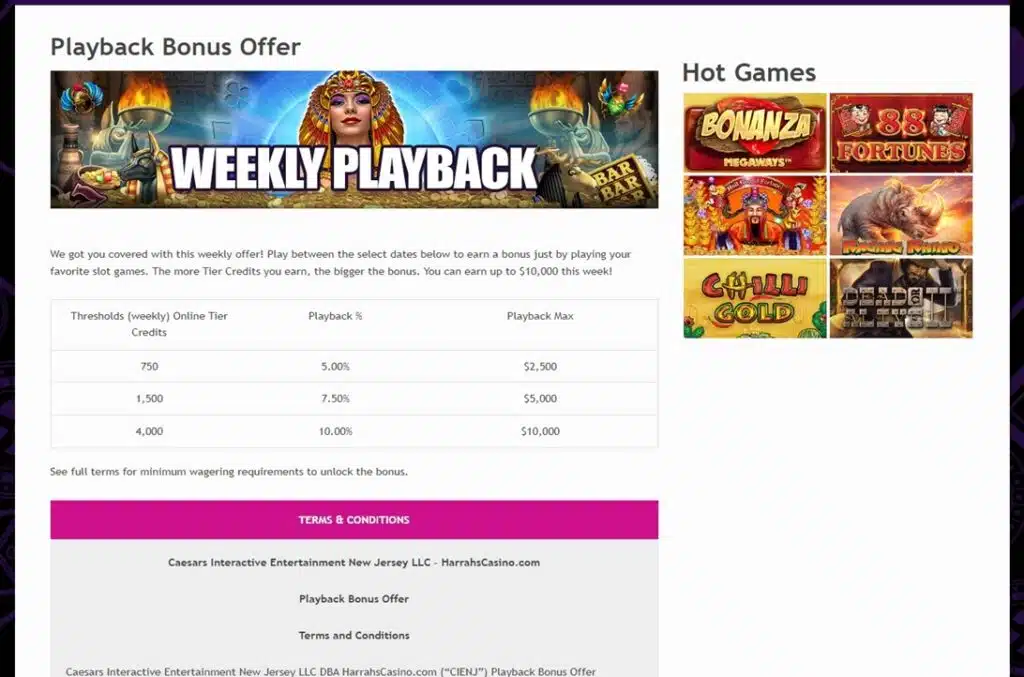 harrahs casino playback bonus harrahs casino playback bonus