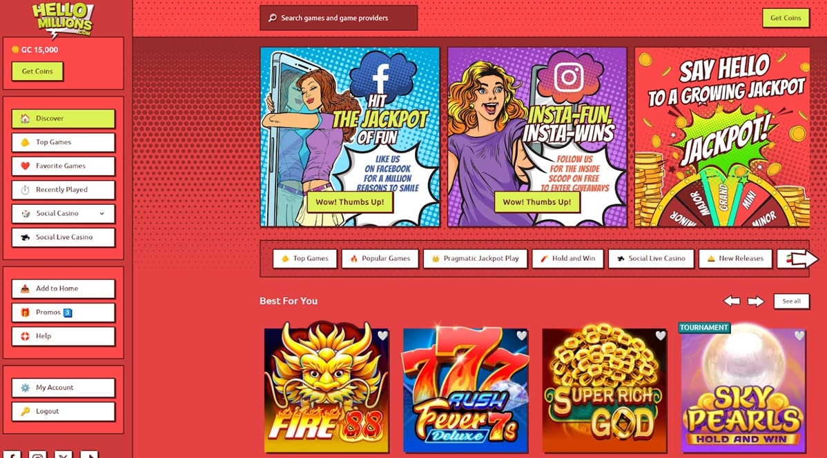 hello millions homepage hello millions homepage