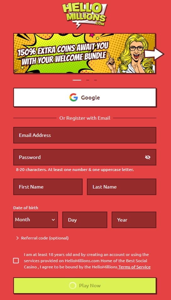 hello millions registration hello millions registration