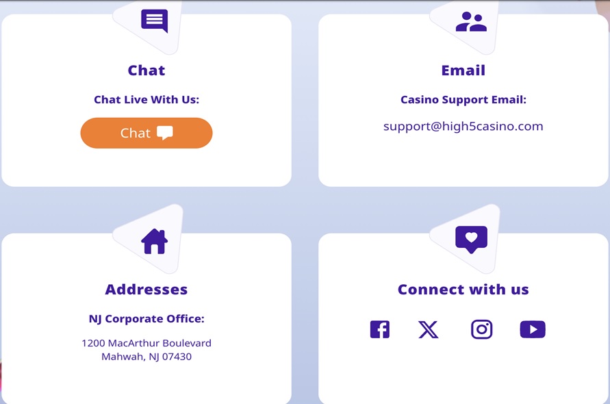high 5 casino support high 5 casino support