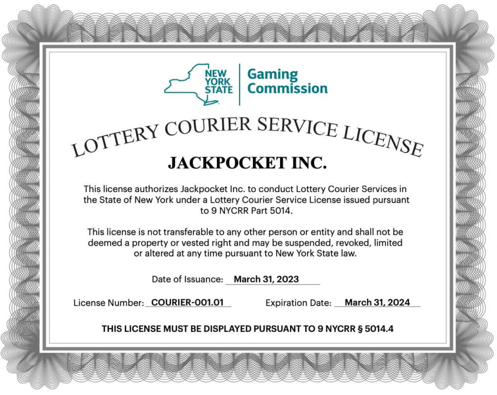 jackpocket licence jackpocket licence