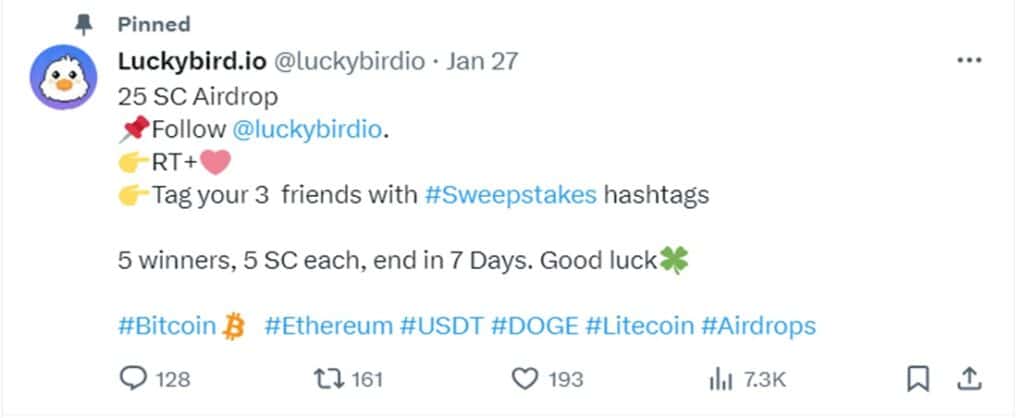 luckybird io x post luckybird io x post