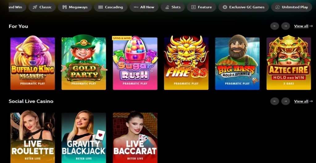 mcluck games McLuck games lobby
