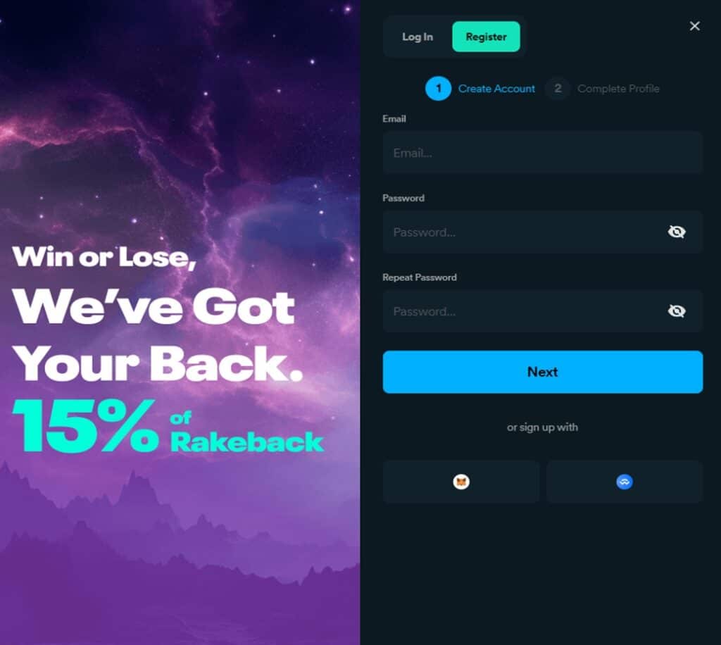 moonspin registration Moonspin Casino registration page
