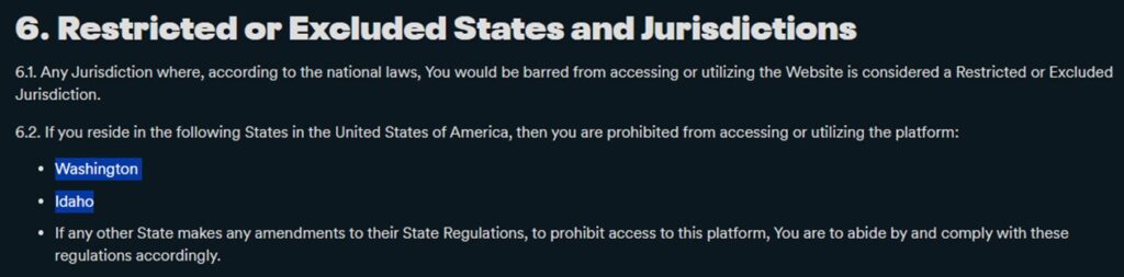 moonspin restricted states Moonspin Casino eligibility terms
