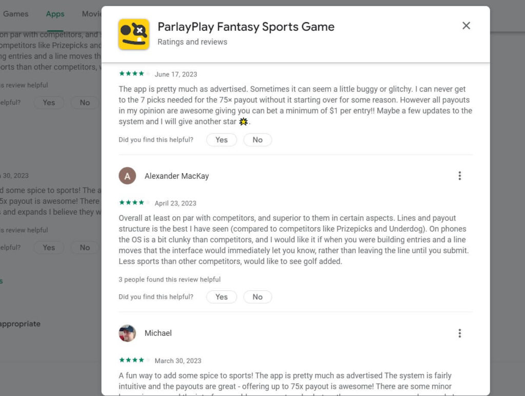 parlayplay reviews ParlayPlay customer ratings and reviews