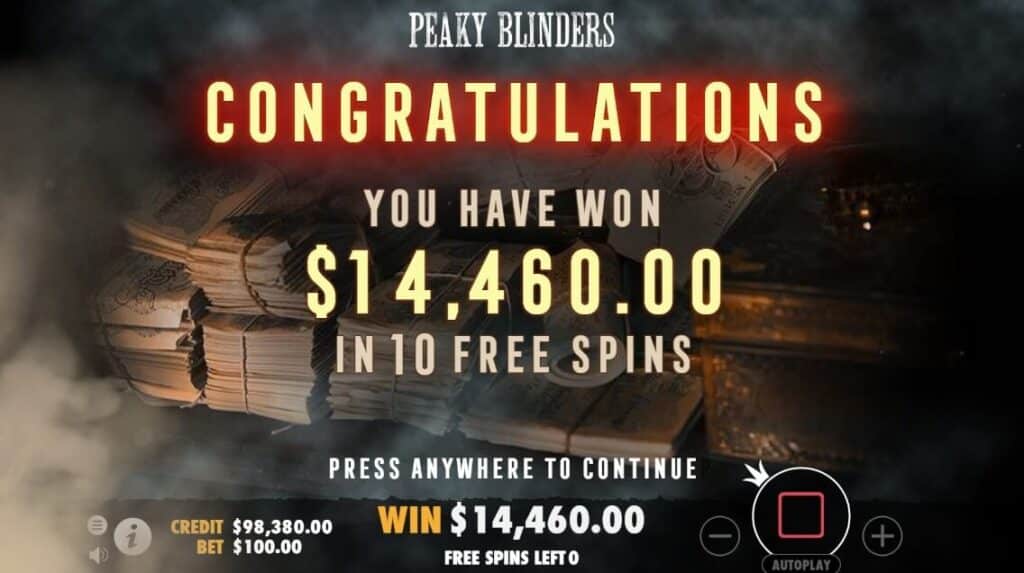 peaky blinders slot win peaky blinders slot win