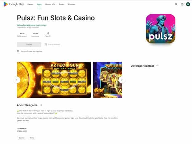 pulsz casino google play app