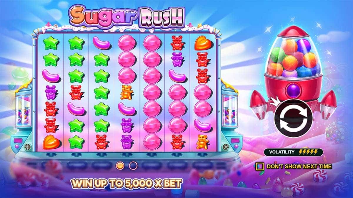 sugar rush slot intro screen