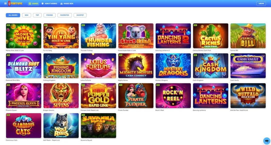 taofortune games TaoFortune lobby screenshot
