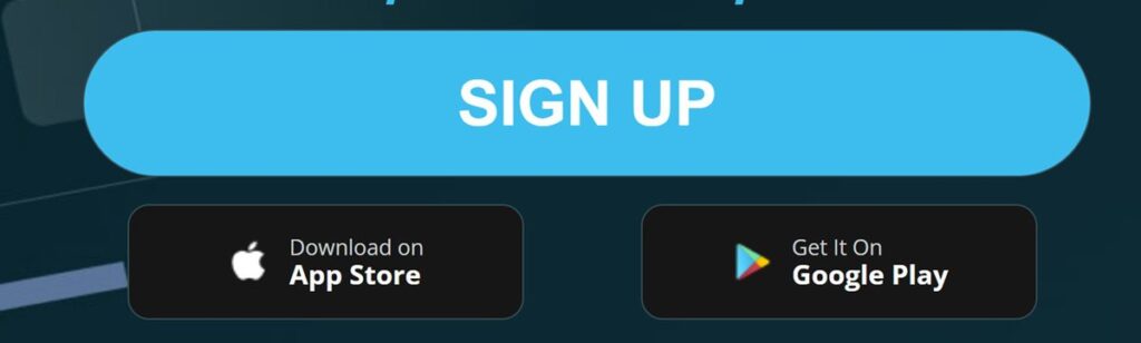 thrivefantasy registration and download buttons