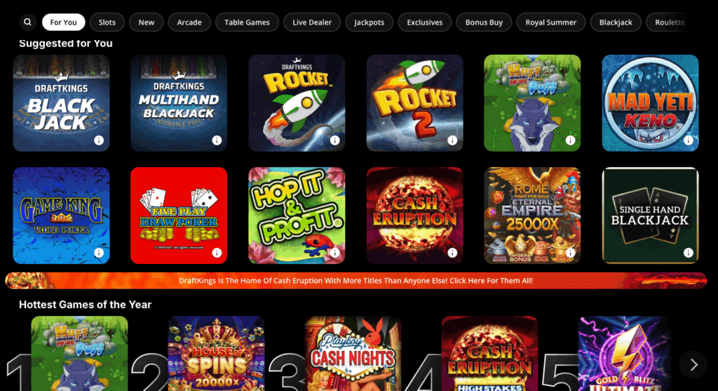 DraftKings Casino games DraftKings Casino games