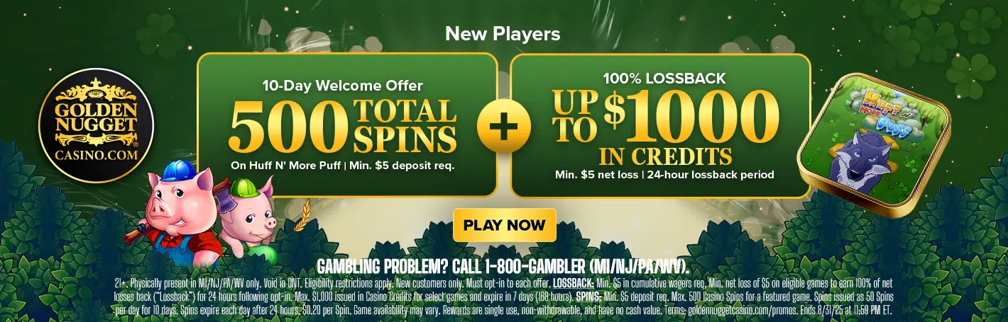 Golden Nugget Online Casino bonus