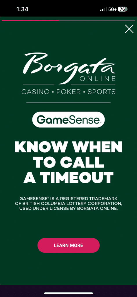 Borgata Online Casino responsible gambling