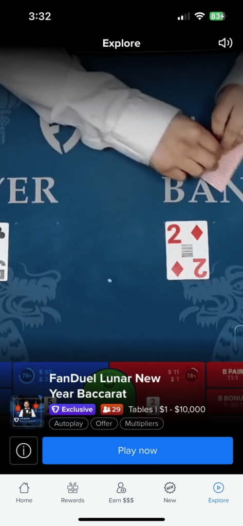 FanDuel Casino app live dealer