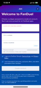 FanDuel Casino registration
