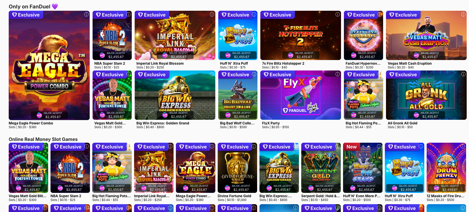 FanDuel Casino slots