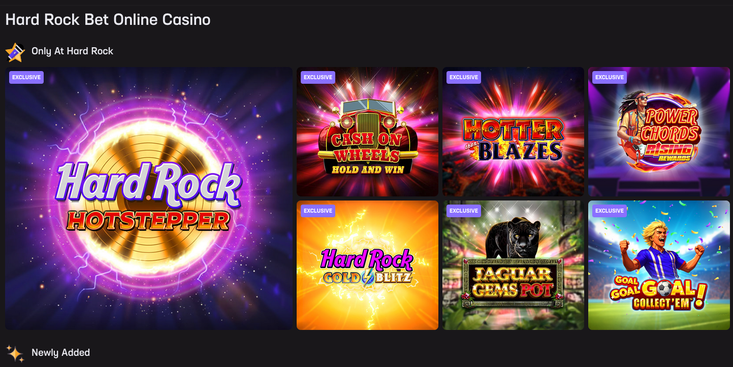 Hard Rock Bet Casino slots