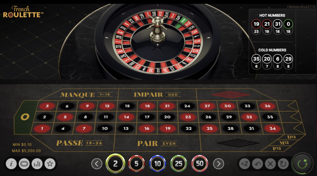 French roulette online