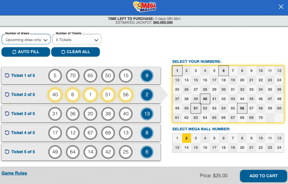 Michigan Mega Millions online